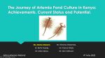 History of Artemia in Kenya