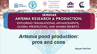 Artemia pond production: Pros and cons